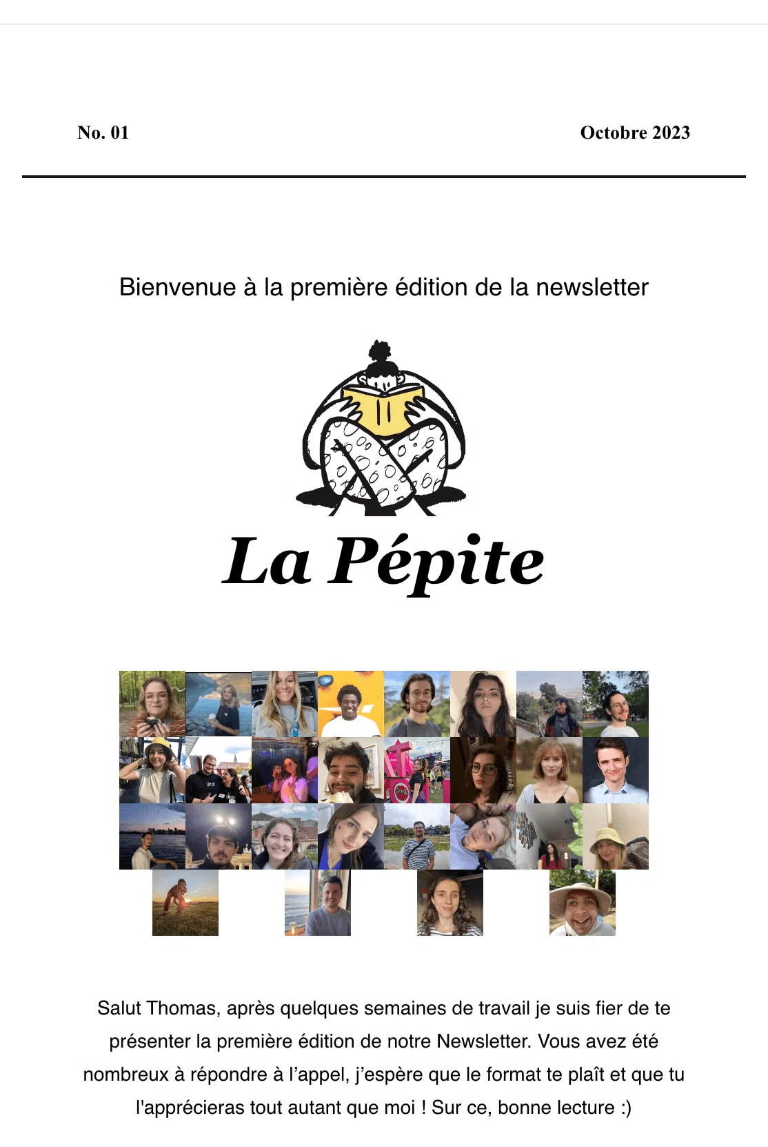 The first version of la pépite